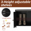 Banc de rangement pour chaussures avec coussin, banc d'entrée pour armoire à chaussures avec 4 portes-1281300313