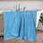 Honeycomb Textured Waffle Border Cotton Medium Weight Bath Sheets-107098869