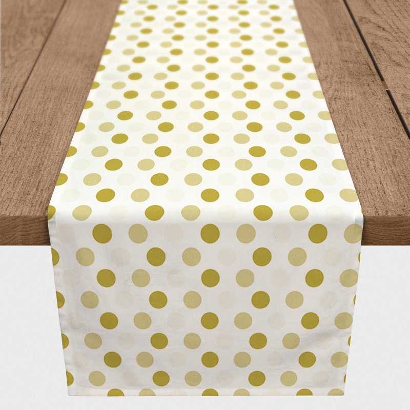 Chemin de table à pois, 72 po x 16 po