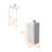 Toledo Single Door Bathroom Vanity Cabinet, Metal Handle with Sink Top-1207428887