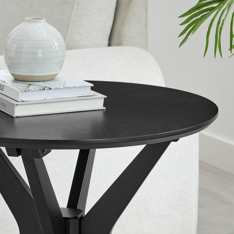 Table d'appoint ronde en bois 24 po Crossroads