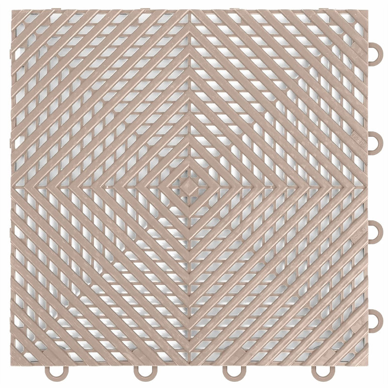 Carreaux de plancher de garage ventilés Nitro 12 po x 12 po x 3/8 po (GR graphite), Brun