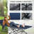 Folding Camping Cot for Adults with Mat Pillow Dark Blue-86576670