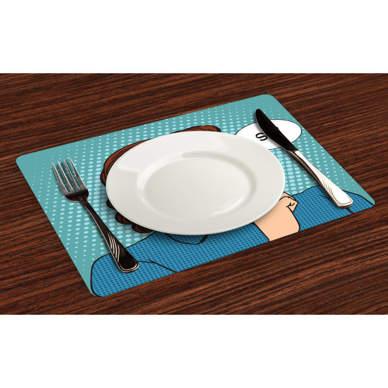 Polyester Abstract Rectangle Placemat