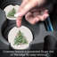 Ensemble de 2 sous-verres en forme de menthe poivrée