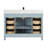 48" Cadet Finish Solid Wood Sink Vanity  With 1' Artificial Stone Top-573372906-573372903