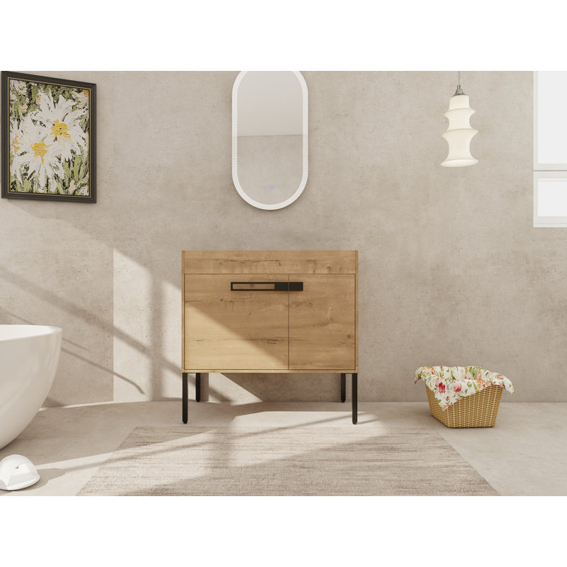 Meuble-lavabo de 36 pouces, meuble-lavabo autoportant ou flottant optionnel 36 * 18-00336IMO-1 (emballage KD), 36"