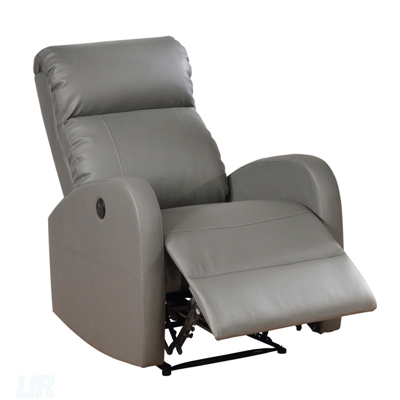 SEAN Electric Power Recliner Chair - After-Work Relaxation & Nap Time, For Home Study/Lounge, Push-Button Control & USB Port, Durable Leather-Infused Upholstery