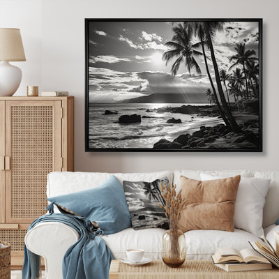 Maui Beautiful Cityscape Black III sur toile