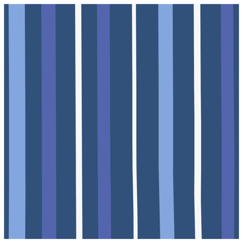 Couvertures bleues à rayures verticales, L 60 po x H 80 po