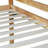 Solid Wooden Bunk Bed With Ladder, Crafted With Strengthened Slats-1684255490