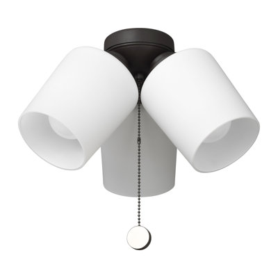 Generation Lighting Fan 3-light Dimmable Windom Ceiling Fan Light Kit in Bronze finish