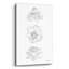 «Hand Drawn Flowers» par Seven Trees Design, art mural en verre acrylique-1401773473