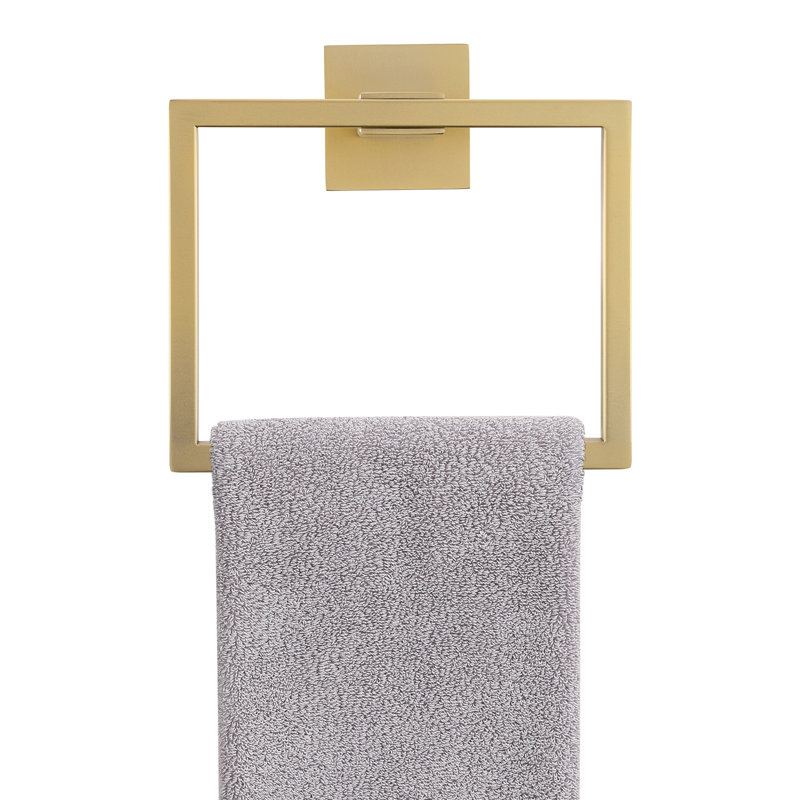 Stainless Steel Towel Ring, Gold