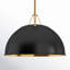 Luminaire suspendu en forme de dôme à 1 lumière Carlisa-1785323476
