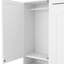 Lit double en blanc avec rangement latéral et compartiment sous le lit pour optimiser l'espace de rangement des deux tiroirs Tidy Living
