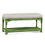 Summer Retreat Wicker Shelf Storage Bench-71425198-71425234