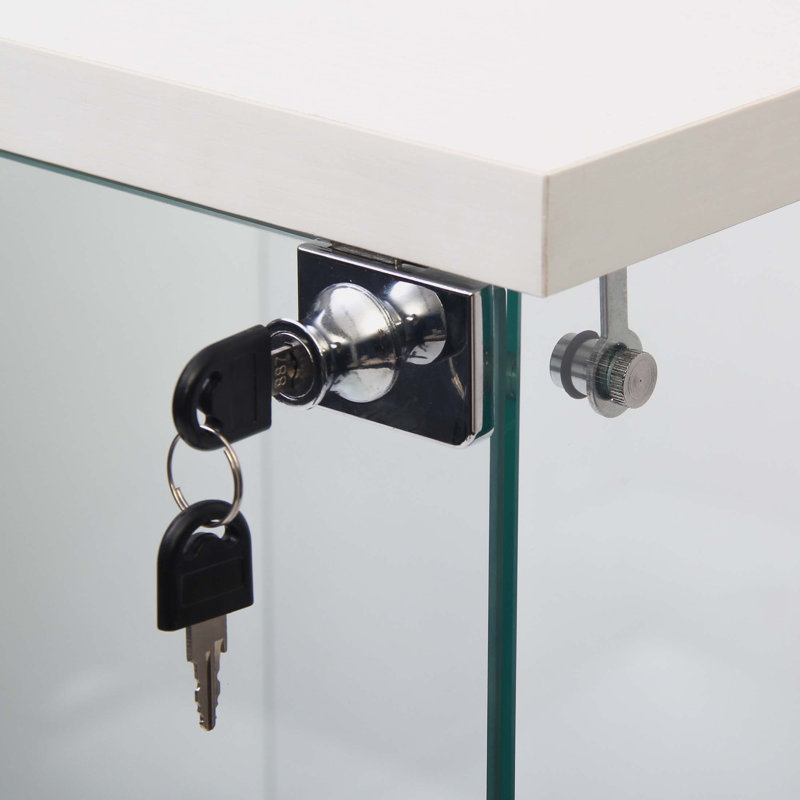Vitrine en verre, Blanc
