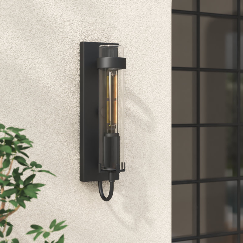 Cala Aluminum Wall Light, Black