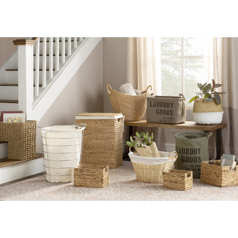 Ensemble de paniers 3 pièces en osier, Beige