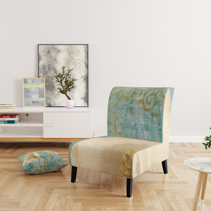 Fauteuil de chambre Bouquet Poppies on Paisley I
