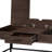 Oak And Black Workstation Desk With Functional Drawer 22-inch Deep Office Storage