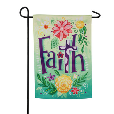 Polyester à 2 côtés 18 x 13 po drapeau de jardin
