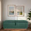 Banc moderne avec repose-pieds rembourré avec compartiment de rangement dissimulé, plateau rabattable et base en bois naturel-838181369-838181375