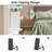 4 - Drawer Dresser With Power Outlet & Led Light, Modern Storage Cabinet For Bedroom Or Office