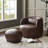 Overstreet 23" Wide Faux Leather Upholstered Ottoman-290593078