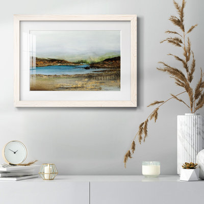 Lakeside - reproduction encadrée rustique avec tableau mat