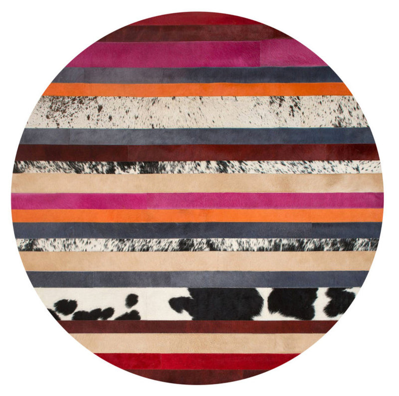 Art Hide Cowhide Area Rug in Pink