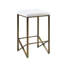 Tabouret de siège rembourré sans dossier de 26 po de hauteur - élégant et stylé. Base en métal bronze, assise rembourrée. Assemblage requis, outils fournis, rembourré sur la base, style moderne requis