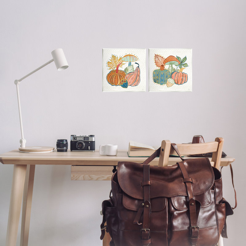  "Harvest Whimsy Gourd", ensemble de plaques murales par Dina June