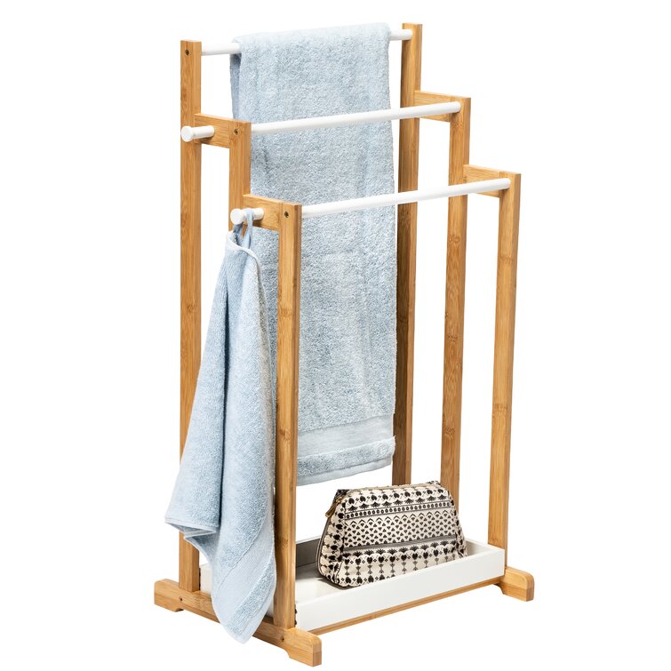 The Twillery Co.® Arango Bamboo Bath Free Standing Towel Rack & Reviews