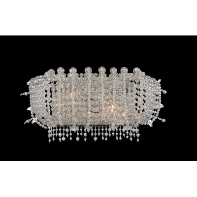 Cielo 3 LT Chrome/Clear Vanity Light Allegri