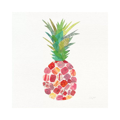 Tropical Fun Pineapple I by Courtney Prahl - Wrapped Canvas Painting