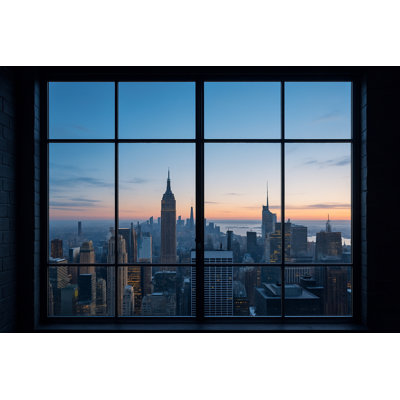 Twilight View from Midtown - New York Skyline Canvas Print