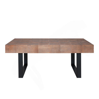Table basse rustique en bois industriel, table basse en bois 47,2 x 23,5 po x 18 po, table fabriquée à la main