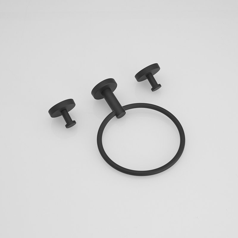 3 - Piece Bathroom Hardware Set, Matte Black