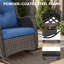 Chaise berçante d'extérieur en osier avec coussins Aralin-1861891508-1861891511