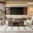 Walnut Rectangular Coffee Table With 86.2''W Extendable Sliding Top And Storage Cabinets & Hidden Compartment, Elegant Living Room Furniture