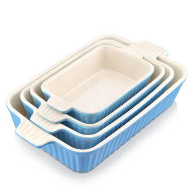  4 Piece Ceramic Bakeware Set