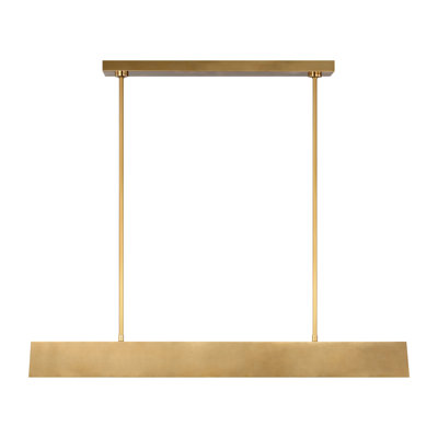 Kelly Wearstler Pench 1-light medium linear chandelier in dark bronze finish