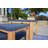 Square Metal Outdoor Coffee Table , 27.56'' in. W 27.56'' in. D