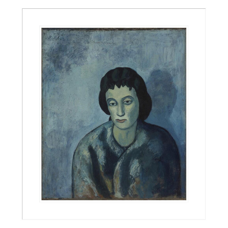 «Woman with Bangs» par Pablo Picasso, impression giclée sur cadre, H 26,74 po x l 23,5 po