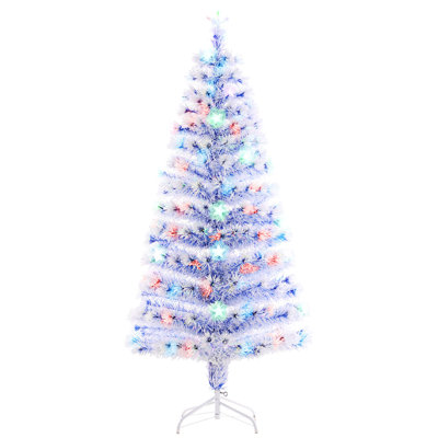 Sapin de Noël artificiel avec lumières réalistes multicolores 5 pi