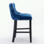 Ensemble de 2 tabourets de bar rembourrés en velours-562240906
