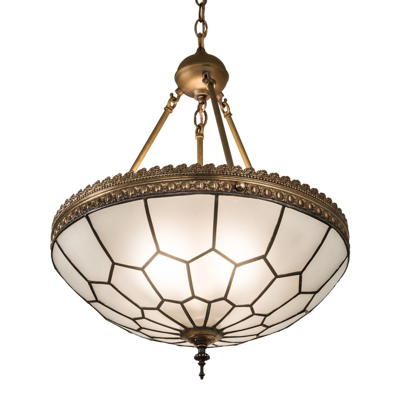 Dunwall Glass Semi Flush Mount