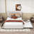 Wood Upholstered Platform Bed with Drawers, Trundle and Headboard-1639318676-1639318666